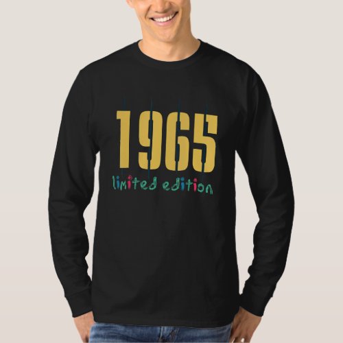 57th Birthday Ladies Mens 57 Years 1965   2 T_Shirt