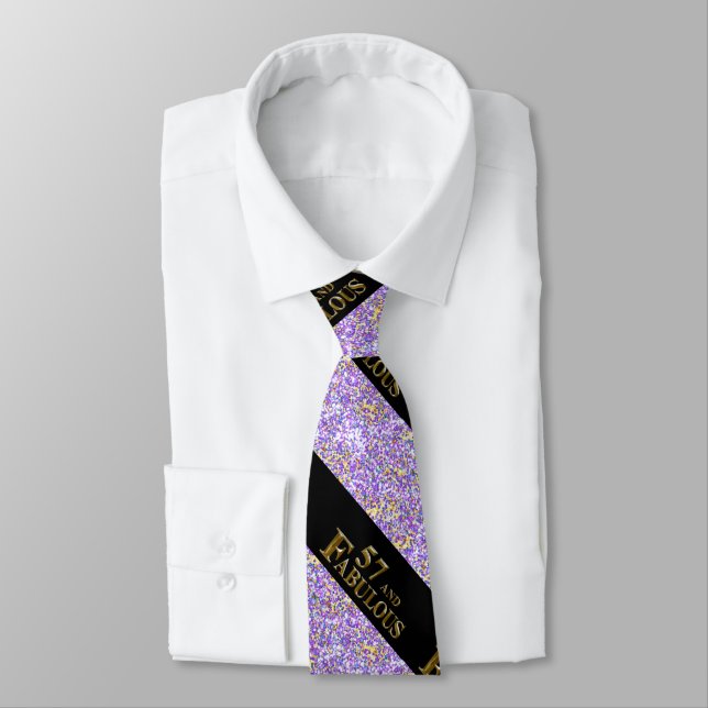 57th  Birthday  Neck Tie (Tied)