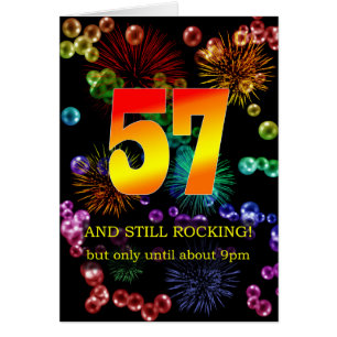 57th Birthday Still Rocking Cards