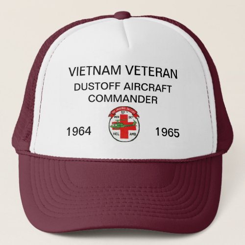 57th DUSTOFF AIRCRAFT COMMANDER MESH HAT