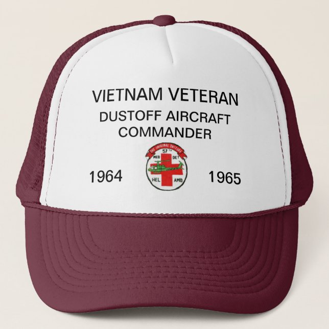 57th DUSTOFF AIRCRAFT COMMANDER MESH HAT (Front)