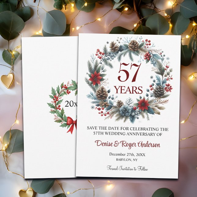 57th Wedding Anniversary Winter Save The Date (Creator Uploaded)