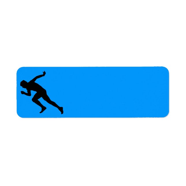 5849 RUNNING MARATHON MAN RUNNER SPORTS COMPETITIO LABEL (Front)