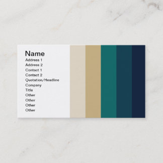 586_cave-palette BLUES TURQUOISE TAN WHITE NAVY ST Business Card