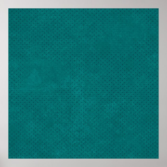 588Teal TEAL BLUE POLKA DOT PATTERN DIGITAL WALLPA Poster