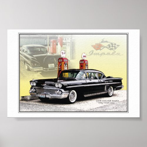 58 chevy Impala Poster