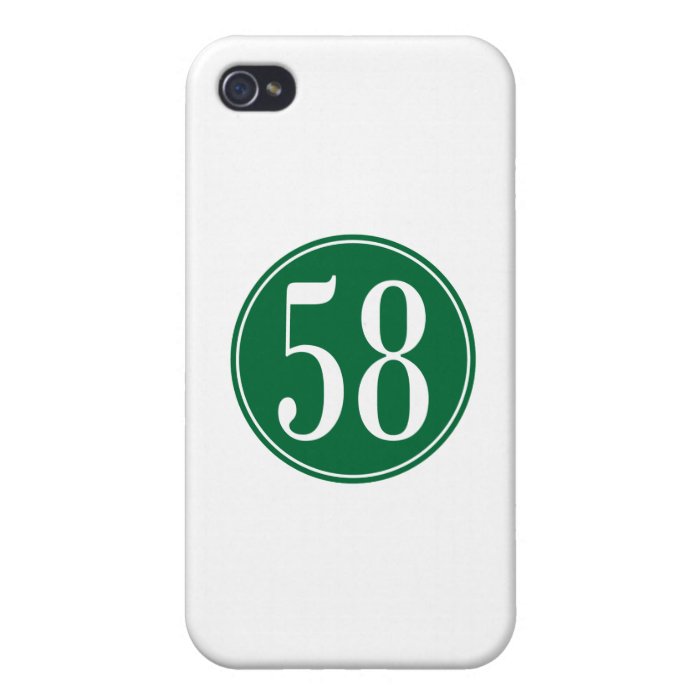 #58 Green Circle Case For iPhone 4