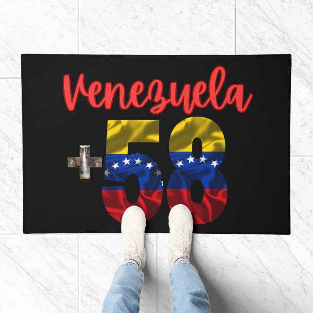 58 Venezuela Pride Authentic Venezuelan Roots Doormat (Indoor)