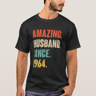 58 Wedding Aniversary Gift Him - Amazing Husband S T-Shirt
