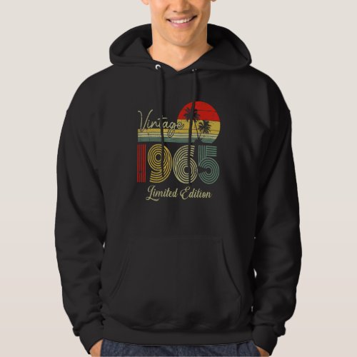 58 Year Old Vintage 1965 58th Birthday 1 Hoodie