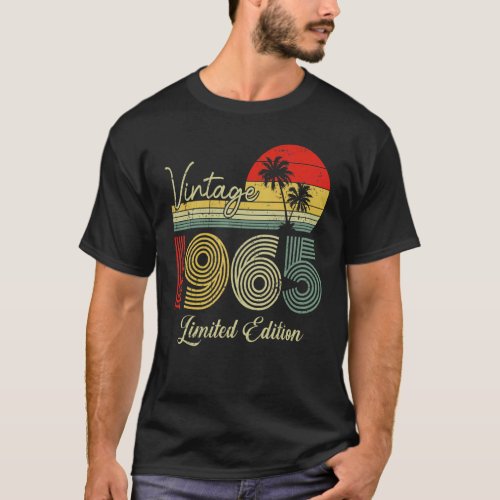 58 Year Old Vintage 1965 58th Birthday 1 T_Shirt