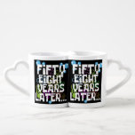 58 Years Later Funny Couple Wedding Anniversary Coffee Mug Set<br><div class="desc">Celebrate 58 amazing years together with a touch of humor! This playful “58 Years Later” design is perfect for grandparents,  parents,  or any couple hitting their diamond wedding anniversary. Great for t-shirts,  mugs,  cards,  and more.</div>