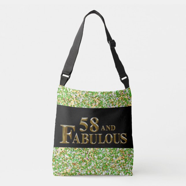 58th  Birthday  Crossbody Bag (Front)