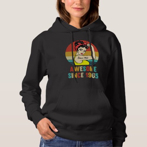 58th Birthday Decoration  Awesome Since 1965 58 Ye Hoodie