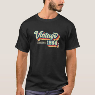 58Th Birthday Gifts Retro Vintage 1964 Original Pa T-Shirt