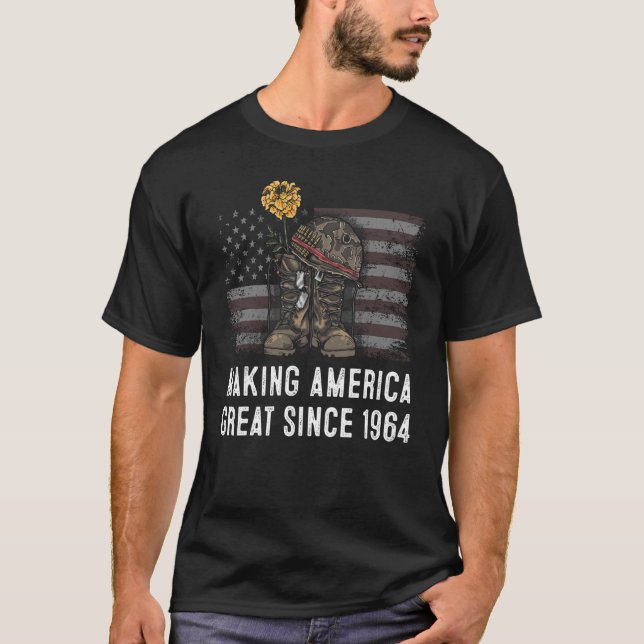 58th Birthday Making America Great Since 1964 2 T-Shirt (Front)