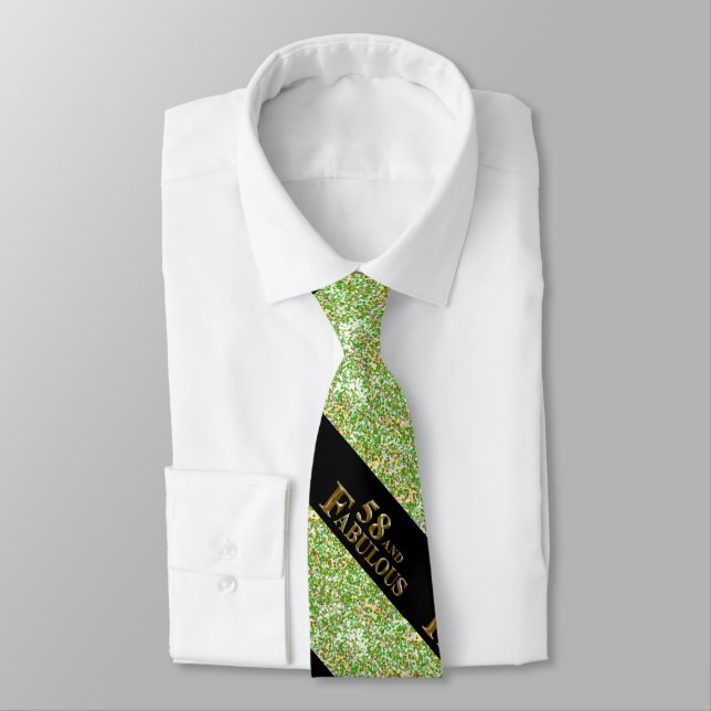 58th  Birthday  Neck Tie (Tied)