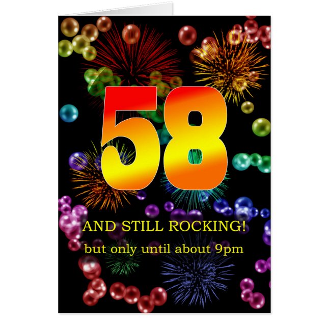 58th Birthday Still Rocking Cards (Front)