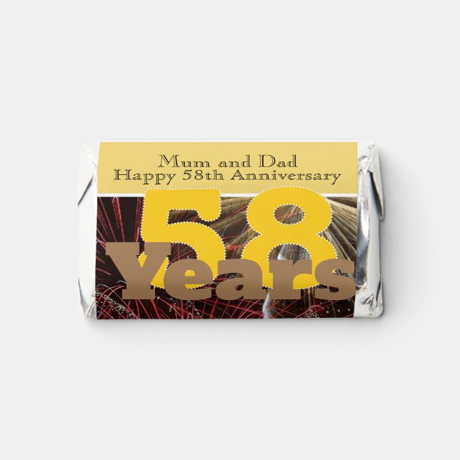 58th Wedding Anniversary    Hershey's Miniatures (Front)