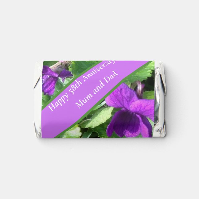 58th Wedding Anniversary   Hershey's Miniatures (Front)