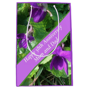 58th Wedding Anniversary Medium Gift Bag
