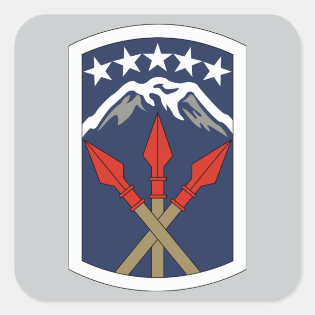 593rd Sustainment Brigade Square Sticker (Front)