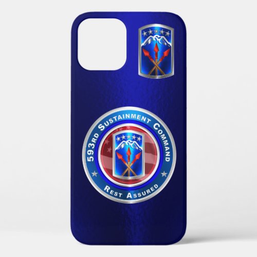 593rd Sustainment Command Rest Assured iPhone 12 Case