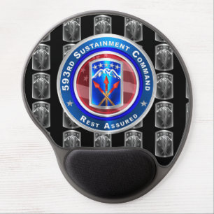593rd Sustainment Command “Rest Assured” Gel Mouse Pad