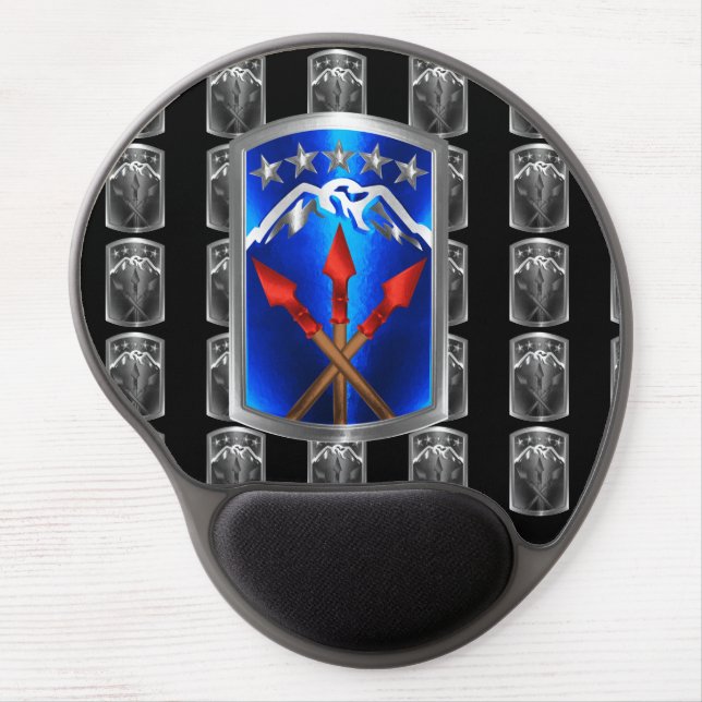 593rd Sustainment Command “Rest Assured” Gel Mouse Pad (Front)
