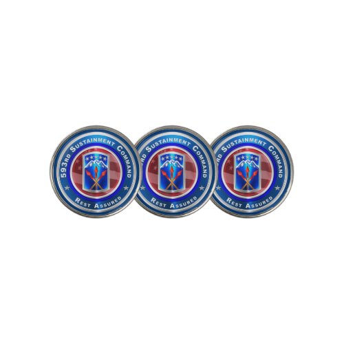 593rd Sustainment Command Rest Assured Golf Ball Marker