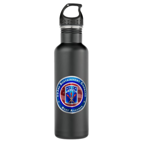 593rd Sustainment Command  Stainless Steel Water Bottle
