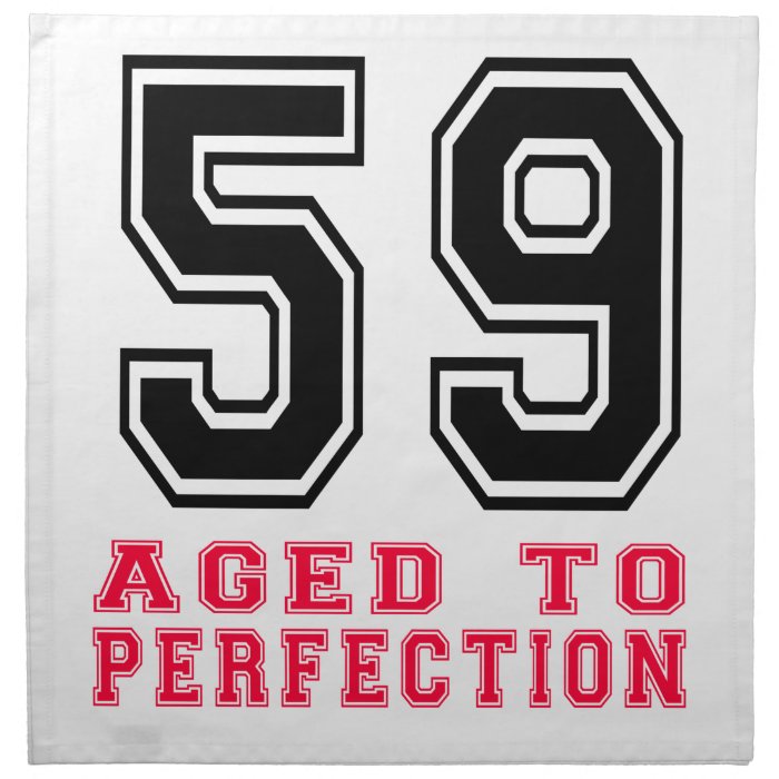 59 Aged to Perfection Printed Napkin