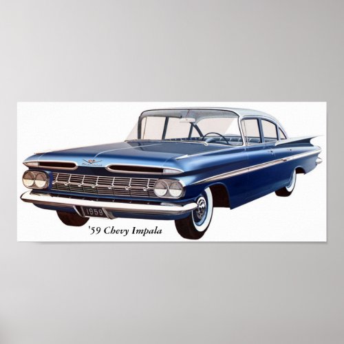 59 Chevy Impala Poster