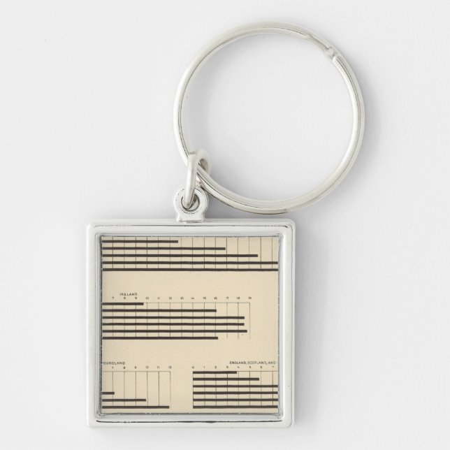 59 Leading nationality 1850-1900 Keychain (Front)