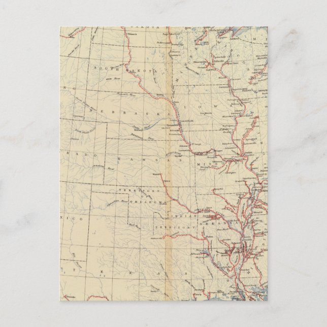 59 Navigable rivers, routes 1890 Postcard (Front)