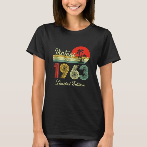 59 Year Old Gifts Vintage 1963 Limited Edition T_Shirt
