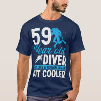59 Year Scuba Diving Diver Snorkel 59 Birthday T-Shirt