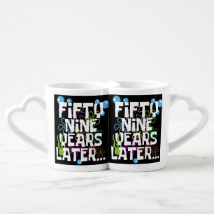 59 Years Later Funny Couple Wedding Anniversary Coffee Mug Set