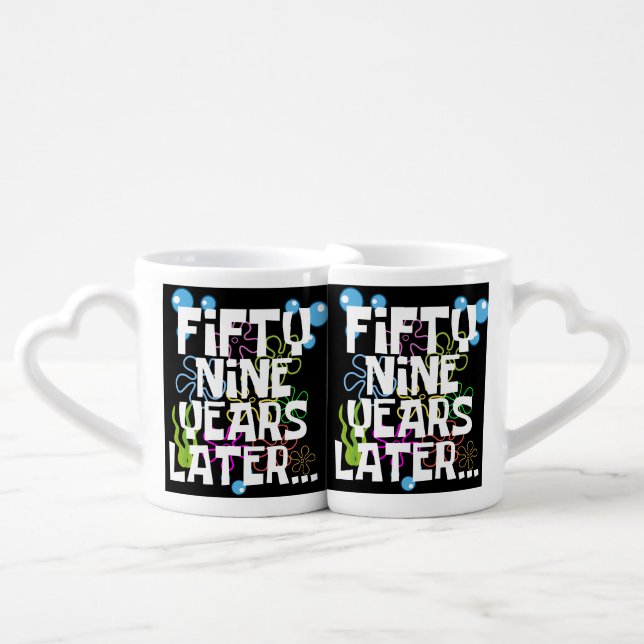 59 Years Later Funny Couple Wedding Anniversary Coffee Mug Set (Front Nesting)