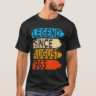 59 Years Old Vintage Legend Since August 1963 59th T-Shirt