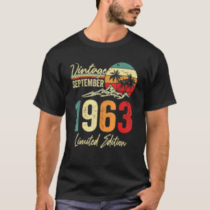 59 Yr Old Vintage September 1963 59th T-Shirt