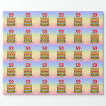 [ Thumbnail: 59th Birthday: Fun Cake and Candles + Custom Name Wrapping Paper ]