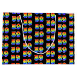 [ Thumbnail: 59th Birthday: Fun Rainbow Event Number 59 Pattern Gift Bag ]
