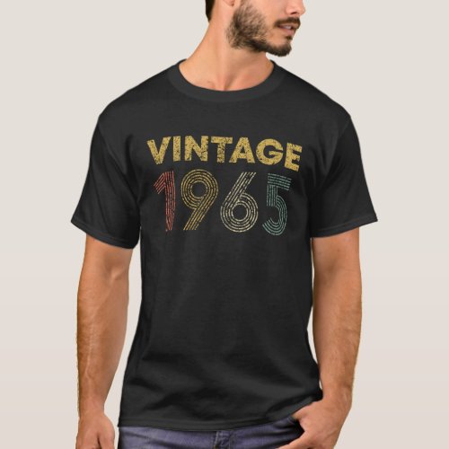 59th Birthday Gift Vintage 1965 59 Years Old T_Shirt