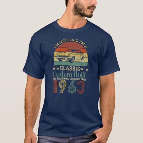 59th Birthday Gifts for Men Dad Retro Vintage T_Shirt