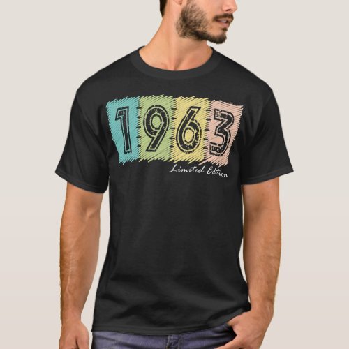 59th Birthday Ladies Mens 59 Years 1963 Funny T_Shirt