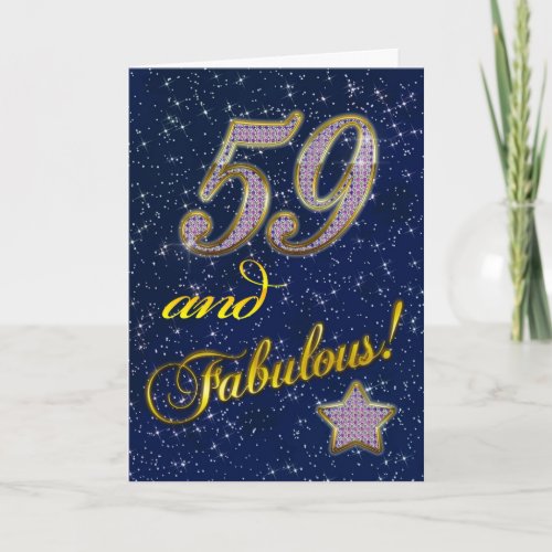 59th Birthday party Invitation