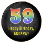 [ Thumbnail: 59th Birthday - Rainbow Spectrum Pattern Number 59 ]