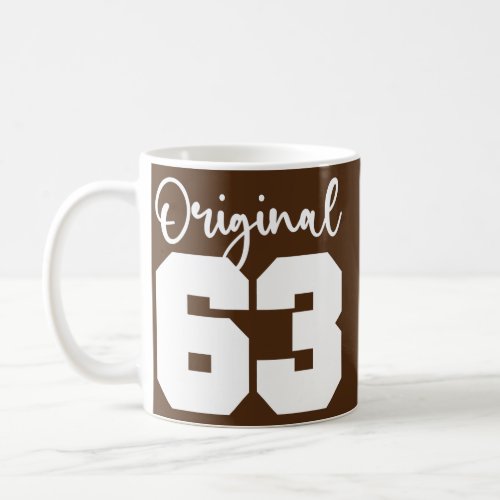 59th Birthday Women Men Funny Original Vintage 63 Coffee Mug