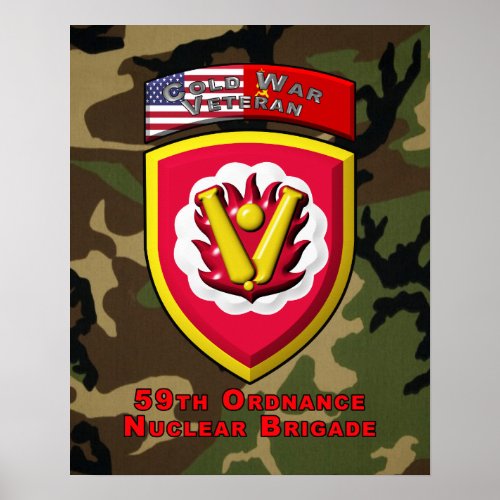 59th Ordnance Brigade Cold War Nuclear Deterrent Poster